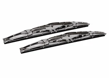 22" Inch Chrome Double Dual Blade Universal Windshield Wiper 2PC Set All Season