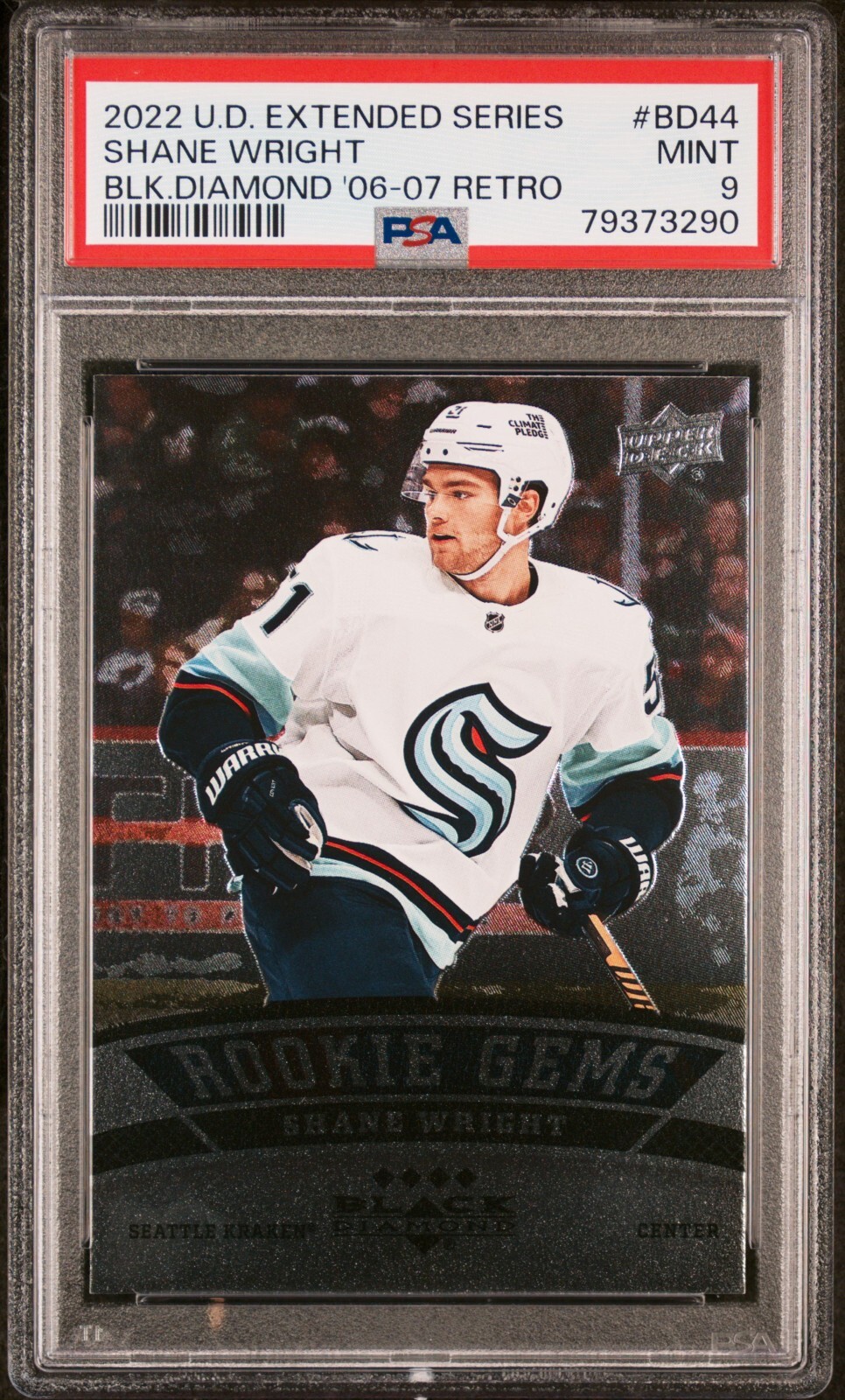 Shane Wright 2022-23 Upper Deck Black Diamond Retro Rookie Gems #BD-44 view 1