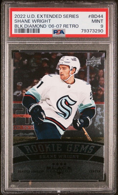 Shane Wright 2022-23 Upper Deck Black Diamond Retro Rookie Gems #BD-44