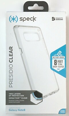 NEW Speck Presidio Clear Series Case for Samsung Galaxy Note 8 Clear 103788-5085
