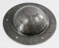 Hand-Forged Medieval Iron Viking Shield Boss -- Heavy 12g Dark Steel Umbo Armor