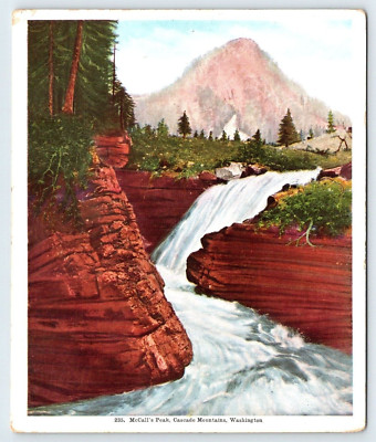 McCall's Peak Cascade Mountains Washington Vtg 5.5''x6.5'' Pictorial Postcard BS26