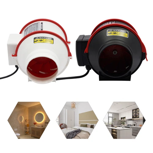 4In Multifunctional Powerful Mute Exhaust Fan Pipe Vent Exhaust Fan Duct 2550RPM - Picture 5 of 39