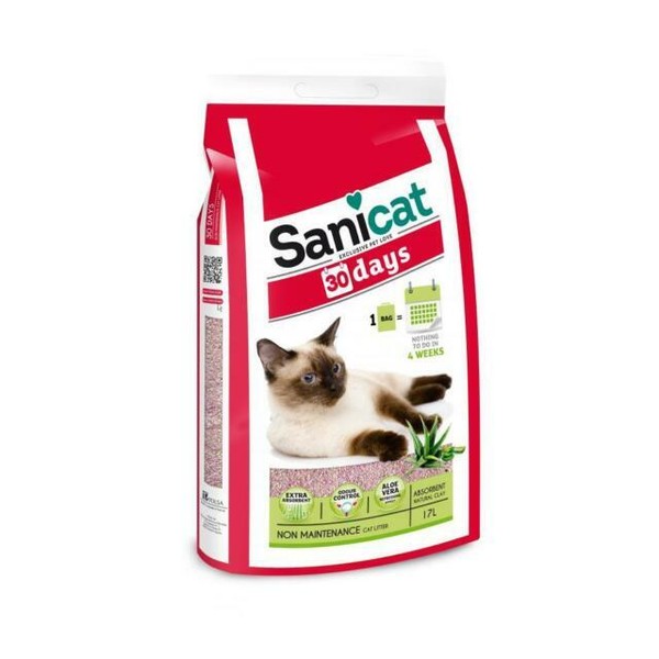 SANICAT Aloe Vera 30 Days Cat Litter Hygiene 17 Litre for sale online