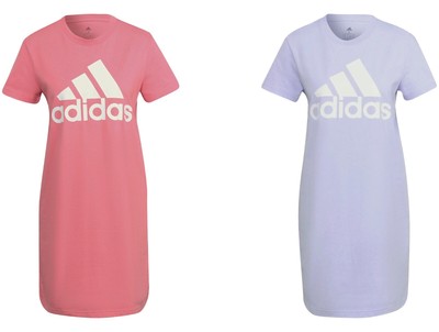 pink adidas t shirt dress