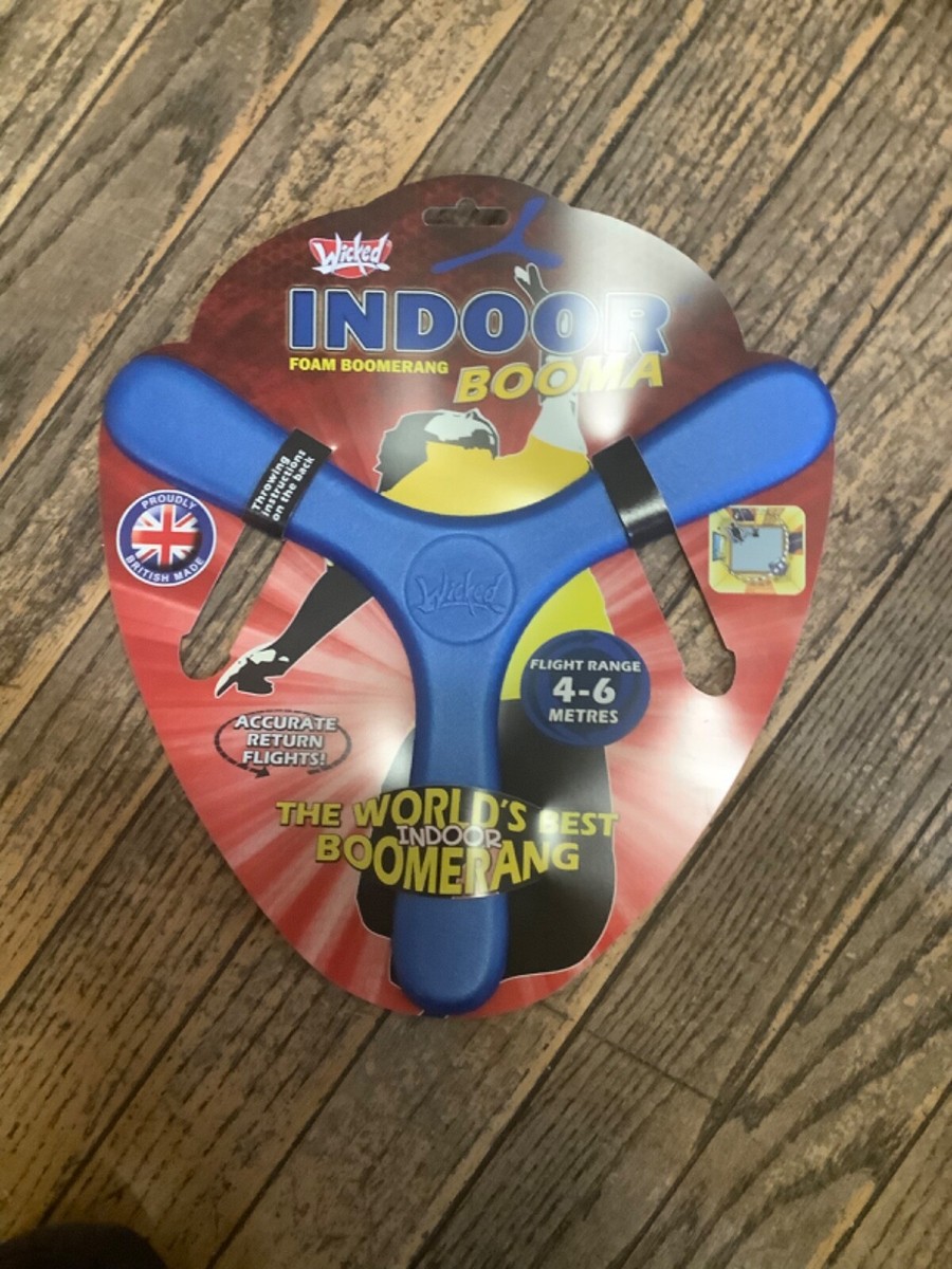 Wicked Indoor Booma blue The World's Best Indoor Boomerang Foam