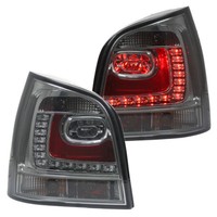 LED RüCkleuchten Klarglas Set In 6R Look FüR VW Polo 9N3 Bj. 05-09 Smoke
