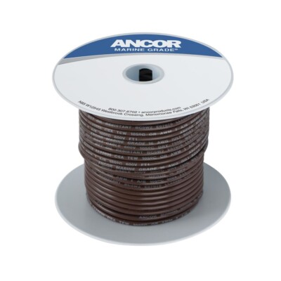 ANCOR MARINE GRADE PRODUCTS 102210 16 Ga Brown Tinned Wire 100'
