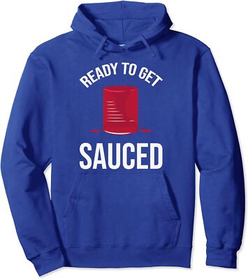 Ready To Get Sauced Funny Cranberry Thanksgiving Unisex Hooded Sweatshirt