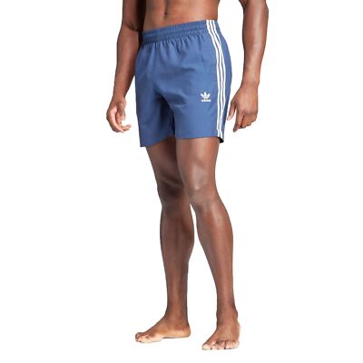 Adidas Originals Stripes Board Shorts Men Swim Shorts Swim