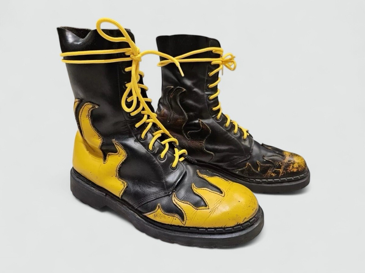 vintage 90's Tredair flame Boots - Combat boots MIE Dr Martens