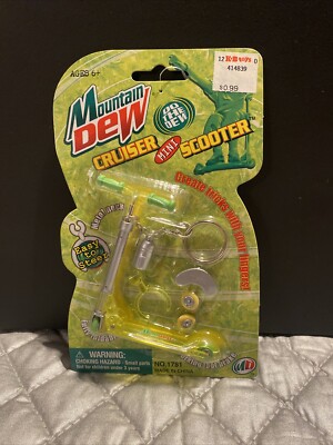 NIP Vintage Y2K Mountain Dew Cruiser Mini Scooter By Sunco Toy