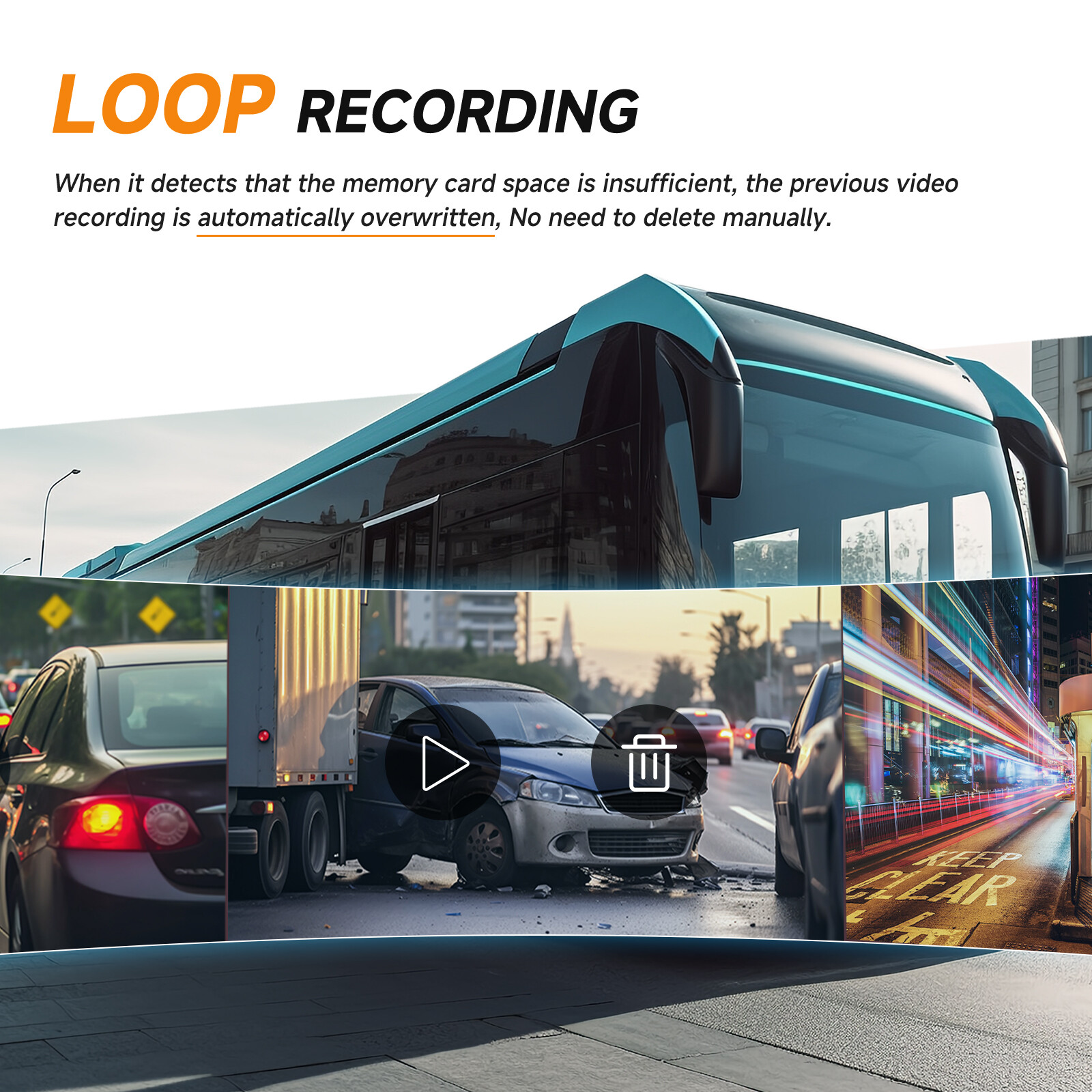 10.36" Monitor R Side Electronic Rear View Mirror Camera For Side Blind Area