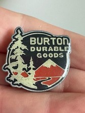 Burton Durable Goods Lapel Pin Snowboard Outdoor Adventure Badge