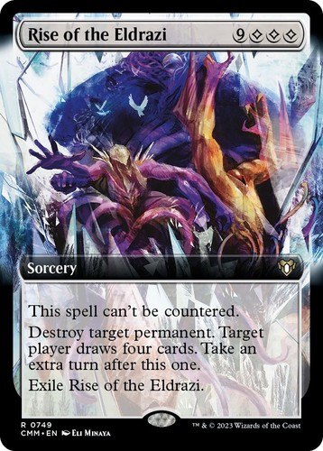 mtg eldrazi commander precon Unbound" Upgrade Guide etched Display Commander (a thick cardstock copy of the commander card with foil etched into the cards border and art) MTG Commander Masters Precon Deck