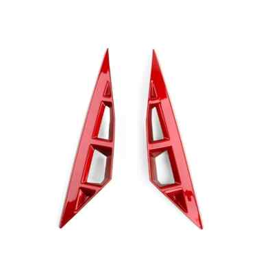 #ad 2x Gloss Red ABS Front Fog Light Lamp Cover Trim Accessories For Hyundai Ioniq 6 $36.72