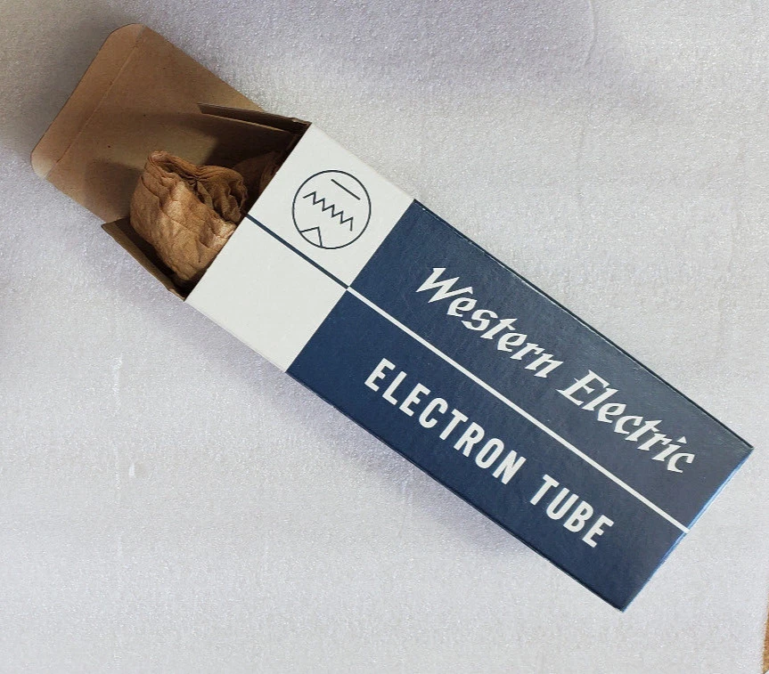 EE. UU. Triodo Western Electric 300B fabricado. Nuevo en caja y nunca usado Foto 3 de 4