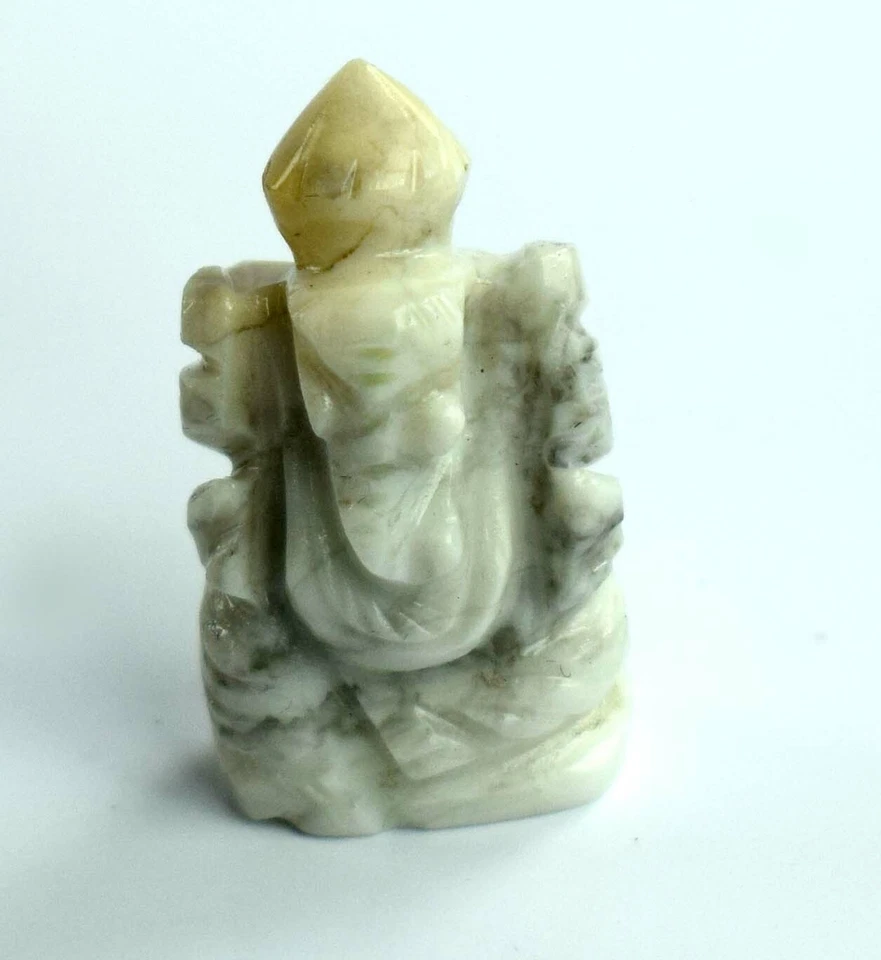 Weißer Howlith Ganesha Haus Dekoration Figur Natürlich Geburtstagsgeschenk - Bild 4 von 4
