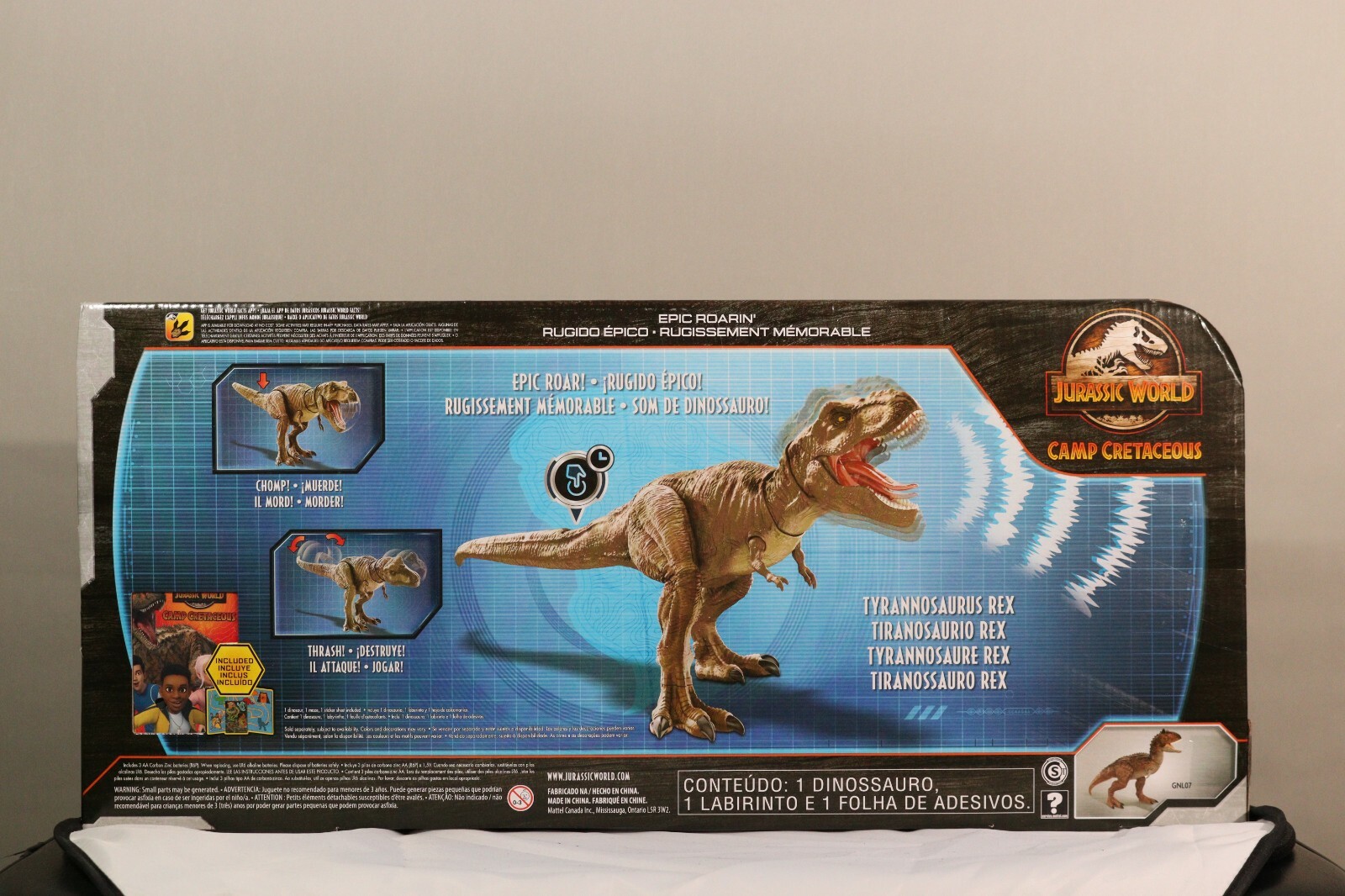 Jurassic World Dinossauro T-rex Rugido Épico - Mattel Gjt60