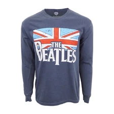 THE BEATLES MENS LONG SLEEVES LOGO T SHIRT