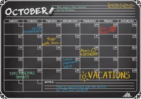 Flat Harmony Magnetic Chalkboard Calendar (12x17) - Extra-large Dry Erase Mo... on sale Flat Harmony Magnetic Chalkboard Calendar (12x17) - Extra-large Dry Erase Mo... on sale