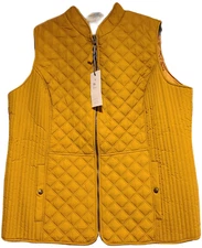New! Joules Womens Plus Sz 20 Quilted Gilet Minx Vest Lightweight Gilet Caramel