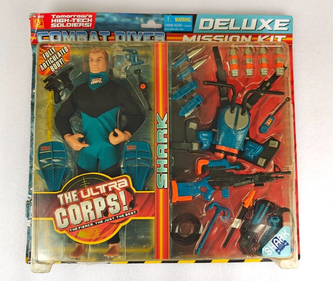 Lanard The Ultra Corps 1999 Action Combat Diver SHARK Deluxe