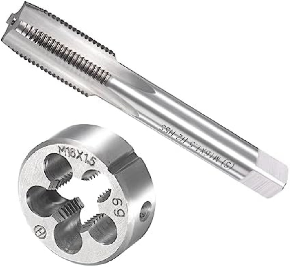 CoCud Set Maschi e Filiere M16 x 1.5 Acciaio Rapido HSS Professionale