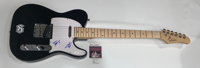 BRENT SMITH ZACH MYERS SIGNED ELECTRIC GUITAR SMITH & MYERS SHINEDOWN JSA COA
