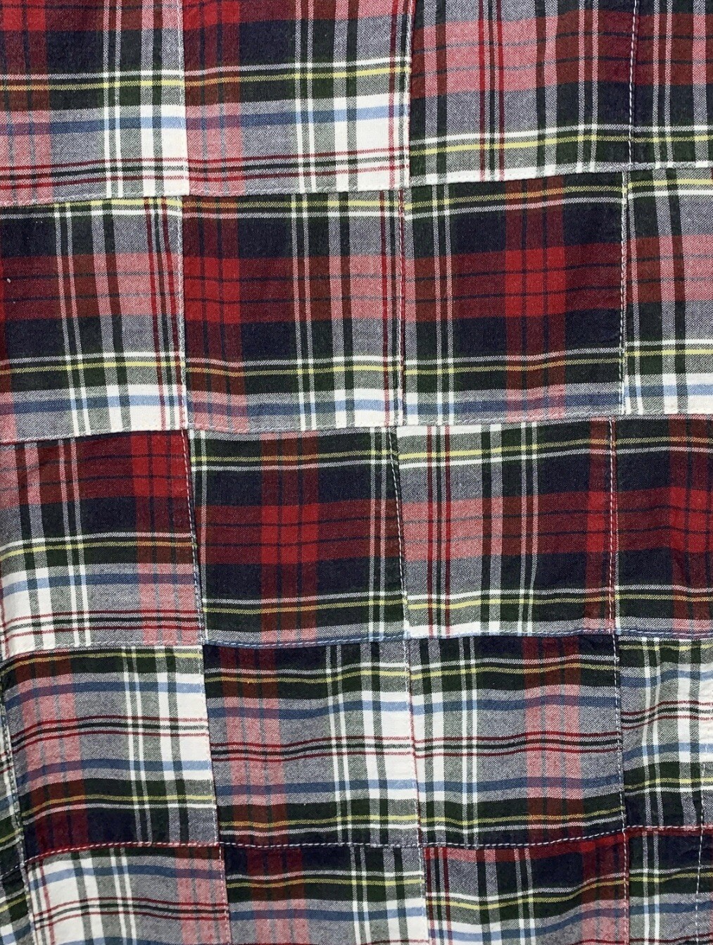 Boston Traders Madras Plaid Patchwork Shorts Mens… - image 7