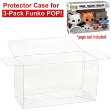Lot 1 5 20 50 100 Pop Protector For 3-Pack Funko POP! Figures Collectibles Box