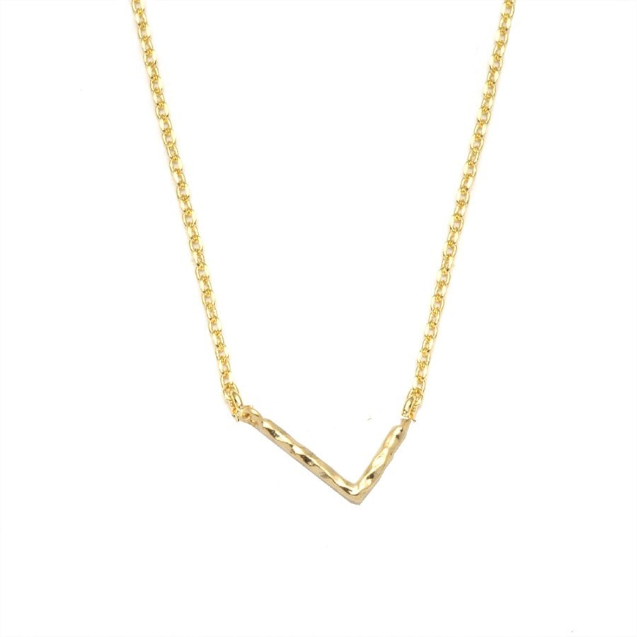 Asymmetrical V-Line Necklace (Nickel-Free)