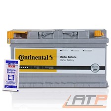 CONTINENTAL AUTOBATTERIE 12V STARTERBATTERIE 60Ah 580A LB4+10g BATTERIE POL-FETT