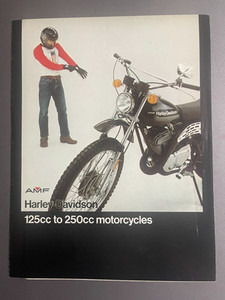 1976 Harley-Davidson 125 cc - 250 cc Advertising Sales Folder, Brochure - RARE!!