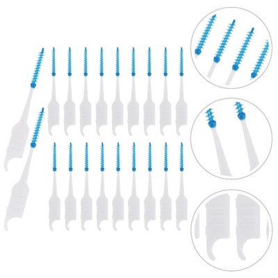  200 Pcs Kleine Zahnbürste Zahnreinigungsbürstchen Mundpflegepinsel Zahnstocher