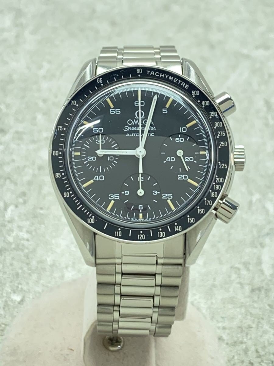 OMEGA Speedmaster Automatic Non-Waterproof Black Silver 2024 Date Display