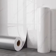 1 Roll Marble Thick Foam Imitation Tile Self-Adhesive Wallpaper Bedroom Living R