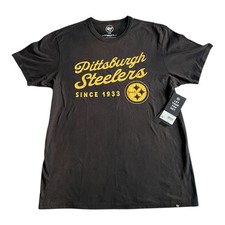 Pittsburgh Steelers '47 Men's L Dusted Jet Black Shirt NFL Football MSRP 40