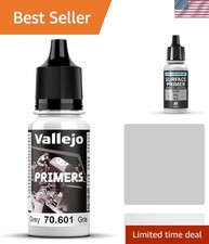 Fast Drying Matte Grey Acrylic Primer 0.6 fl. oz. - Ideal for Model Painting