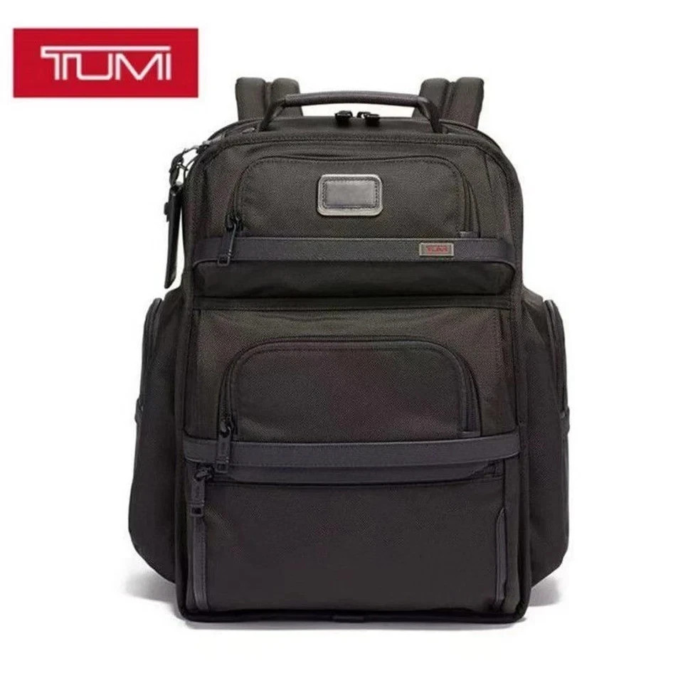 TUMI ALPHA3 Brief Pack Mochila Negro Bolsa de Viaje de Negocios