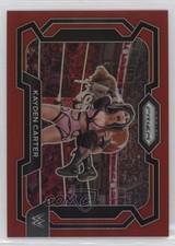 2024 Panini Prizm WWE Red Prizm 122/299 Kayden Carter #82 10ps
