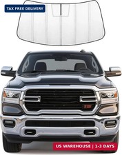 Windshield Sunshade for Ram 1500 2019-2025 UV Protection Easy to Install Custom-