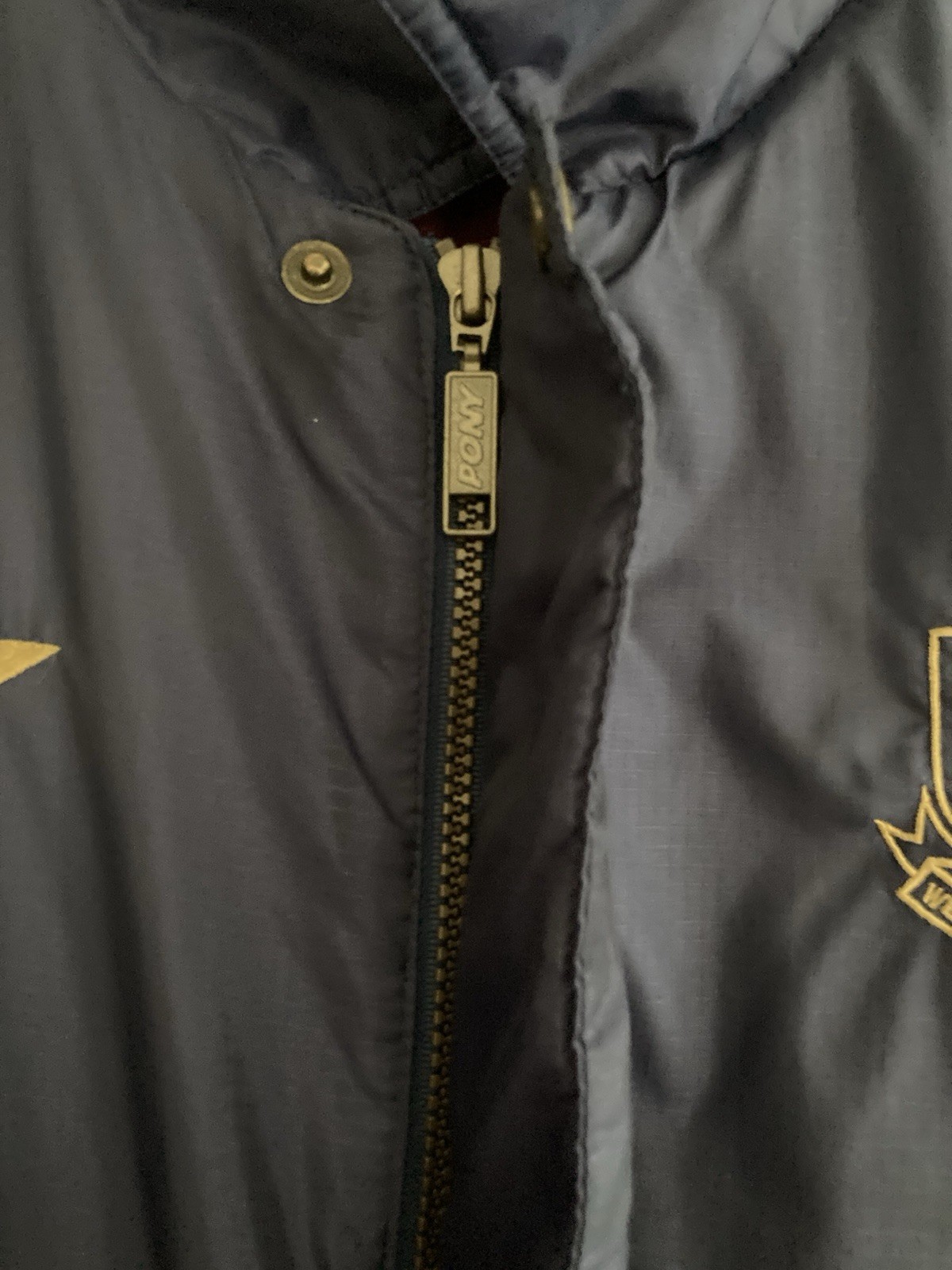 Cappotto vintage West Ham United PONY anni 90 taglia L raro retro martello giacca