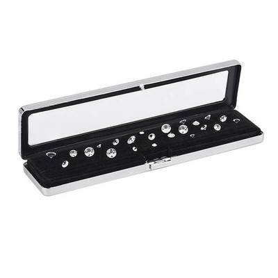 Gemstone Display Boxes Diamond Container Holder Jewelry Show Case Storage Hol...