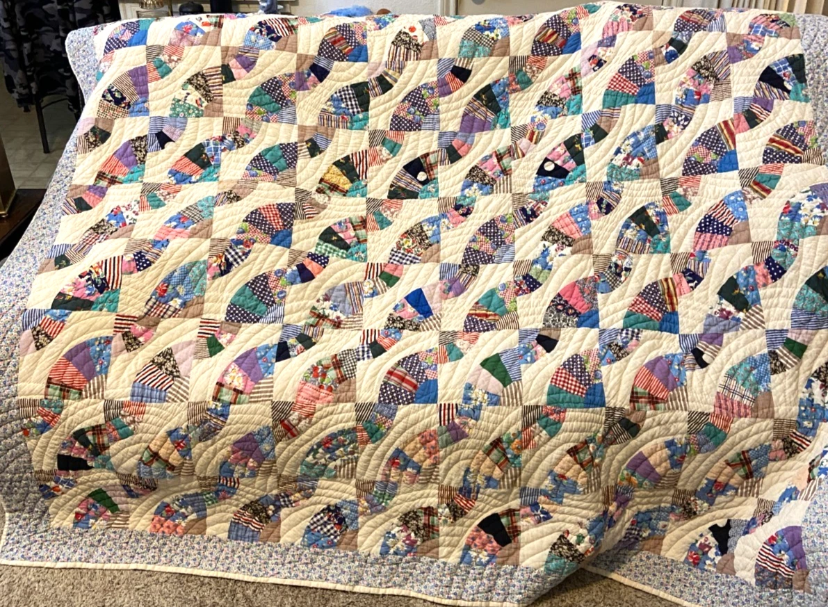 antique fan quilt products for sale | eBay
