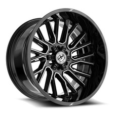 17x9 Xf Off-road Xf-230 Gloss Black Machined Wheels 5x55x5.5 12mm Set Of 4