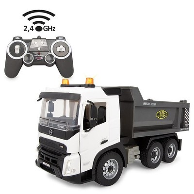 JAMARA Muldenkipper Volvo FMX Meiller 1:20 2,4GHz Baufahrzeuge RC weiss / grau