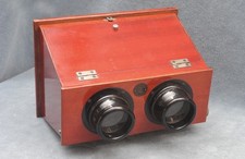 10x15 ERNEMANN ANTIQUE HAND-HELD STEREO VIEWER STEREOSCOPE