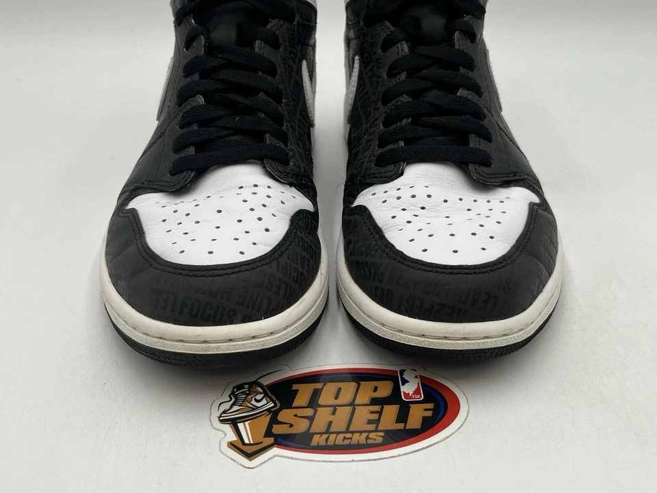 Nike Air Jordan ретро 1 высоты OG RE2PECT 2017 размер 9,5 подлинный баскетбол б/у - Изображение 3 из 4