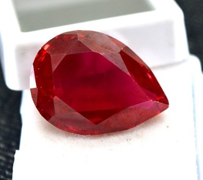 FLAWLESS AA 25.55 Ct Certified Natural  Red Ruby VS Clarity Fine Gemstone R2477
